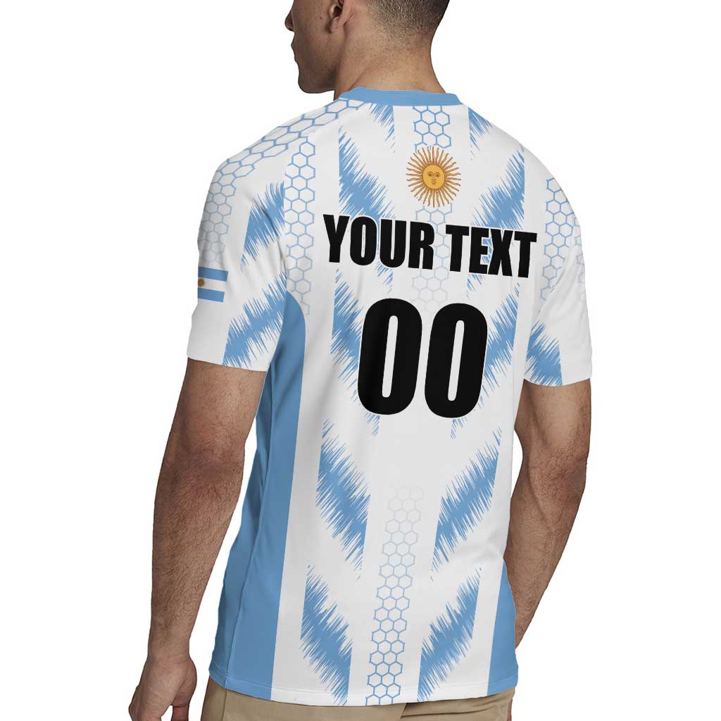 Custom Football 2026 Argentina Rugby Jersey Vamos La Albiceleste