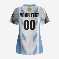 Custom Football 2026 Argentina Scrub Top Vamos La Albiceleste