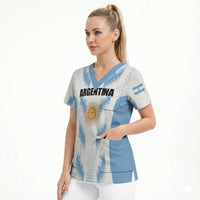 Custom Football 2026 Argentina Scrub Top Vamos La Albiceleste