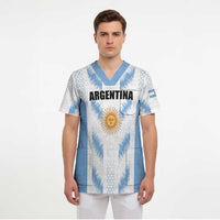 Custom Football 2026 Argentina Scrub Top Vamos La Albiceleste