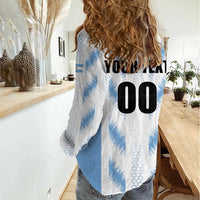 Custom Football 2026 Argentina Women Casual Shirt Vamos La Albiceleste