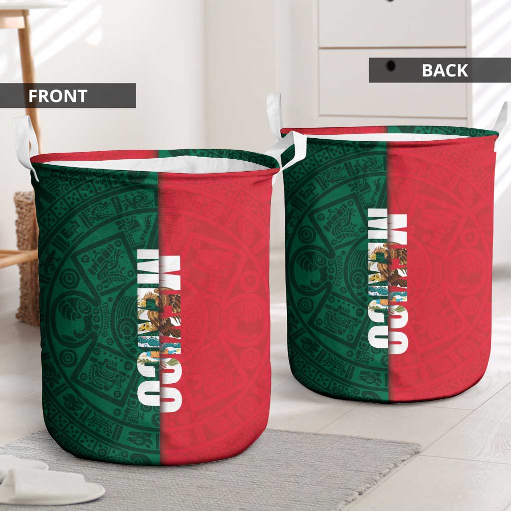 Mexico Flag Day Laundry Basket Dia de la Bandera