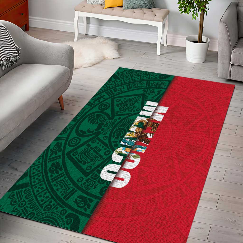 Mexico Flag Day Area Rug Dia de la Bandera