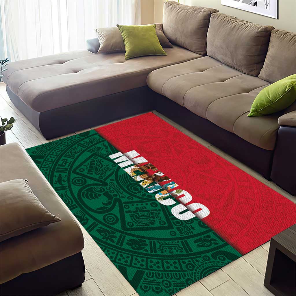 Mexico Flag Day Area Rug Dia de la Bandera