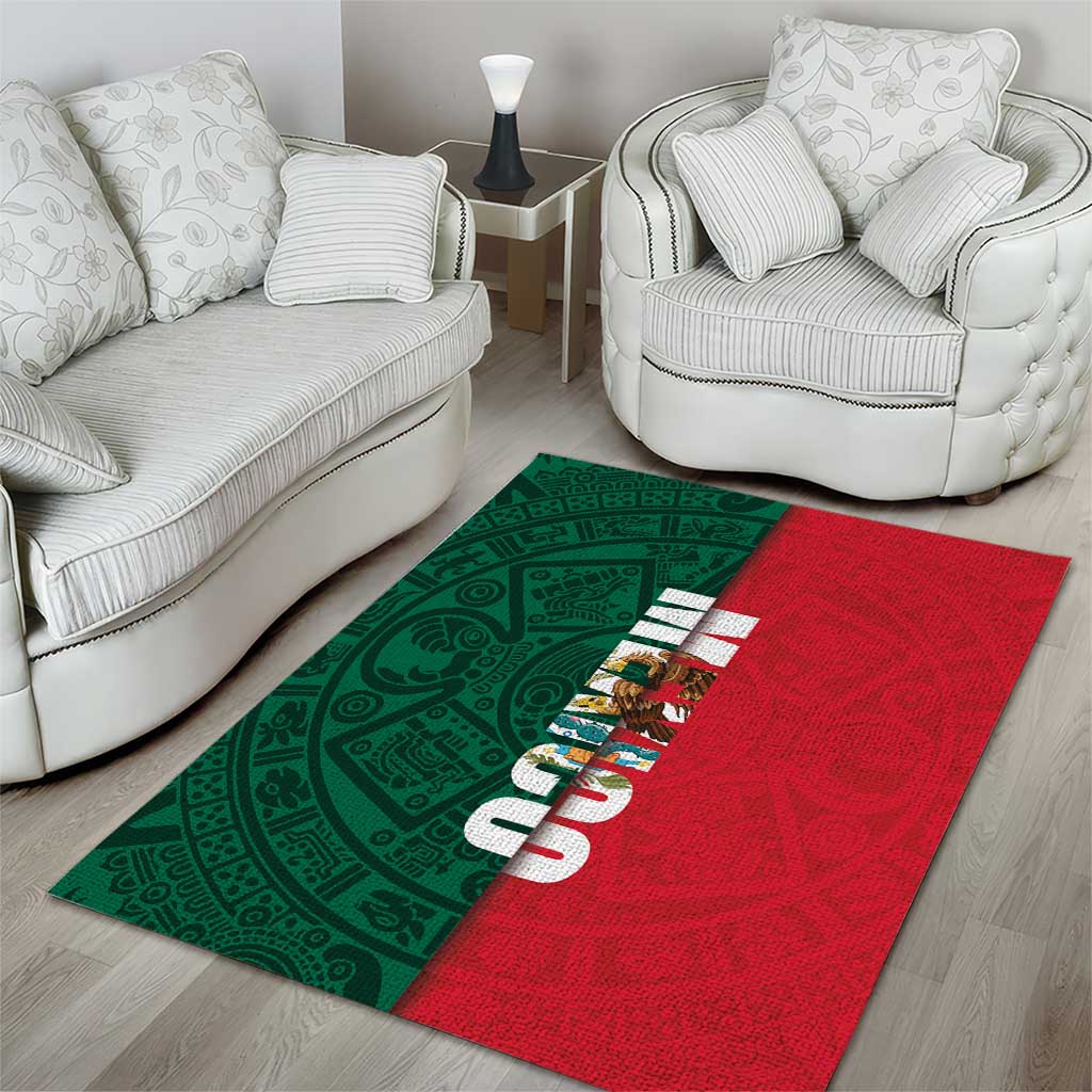 Mexico Flag Day Area Rug Dia de la Bandera