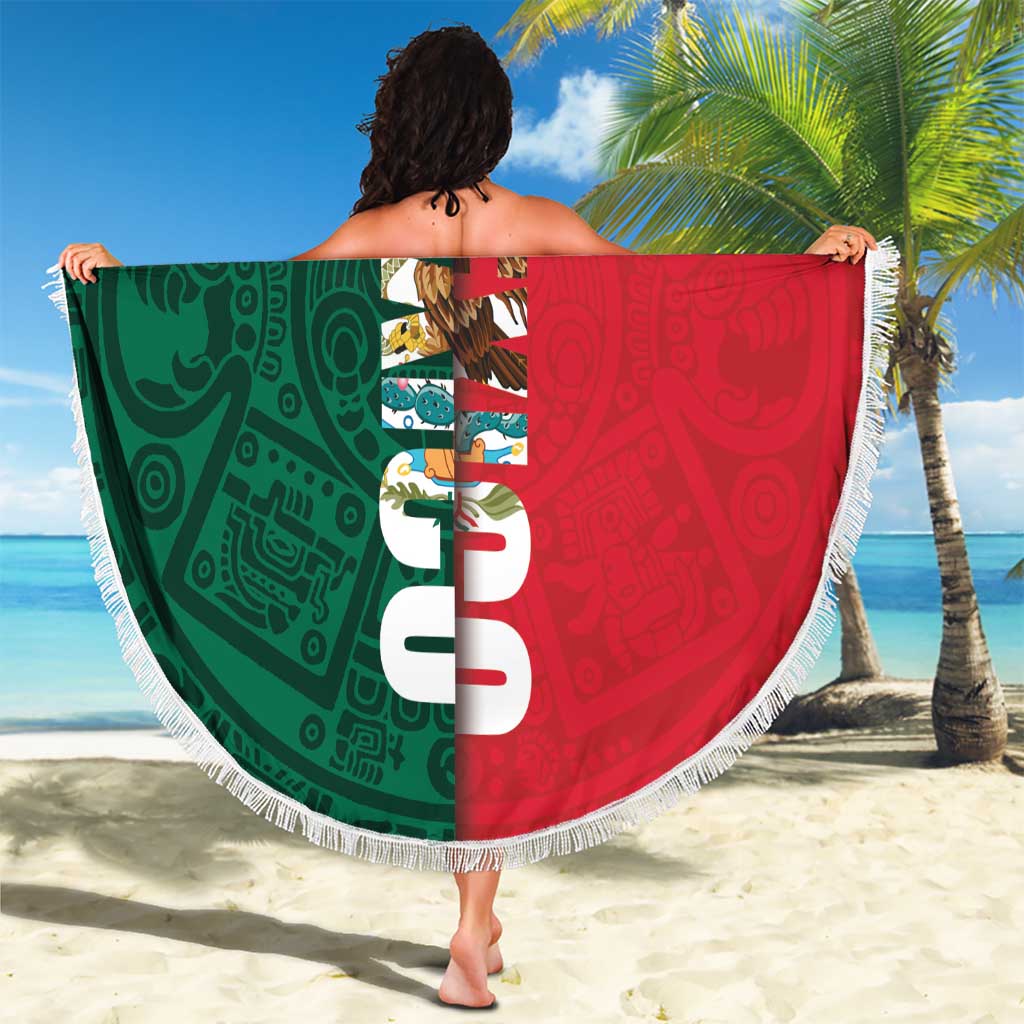 Mexico Flag Day Beach Blanket Dia de la Bandera