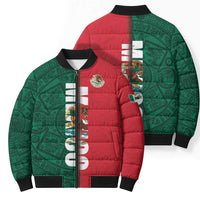 Mexico Flag Day Bomber Puffer Jacket Dia de la Bandera