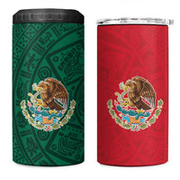 Mexico Flag Day 4 in 1 Can Cooler Tumbler Dia de la Bandera