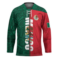 Mexico Flag Day Hockey Jersey Dia de la Bandera