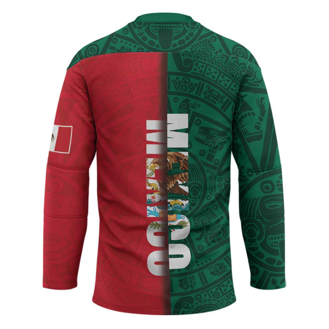 Mexico Flag Day Hockey Jersey Dia de la Bandera