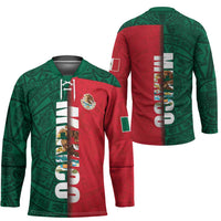 Mexico Flag Day Hockey Jersey Dia de la Bandera