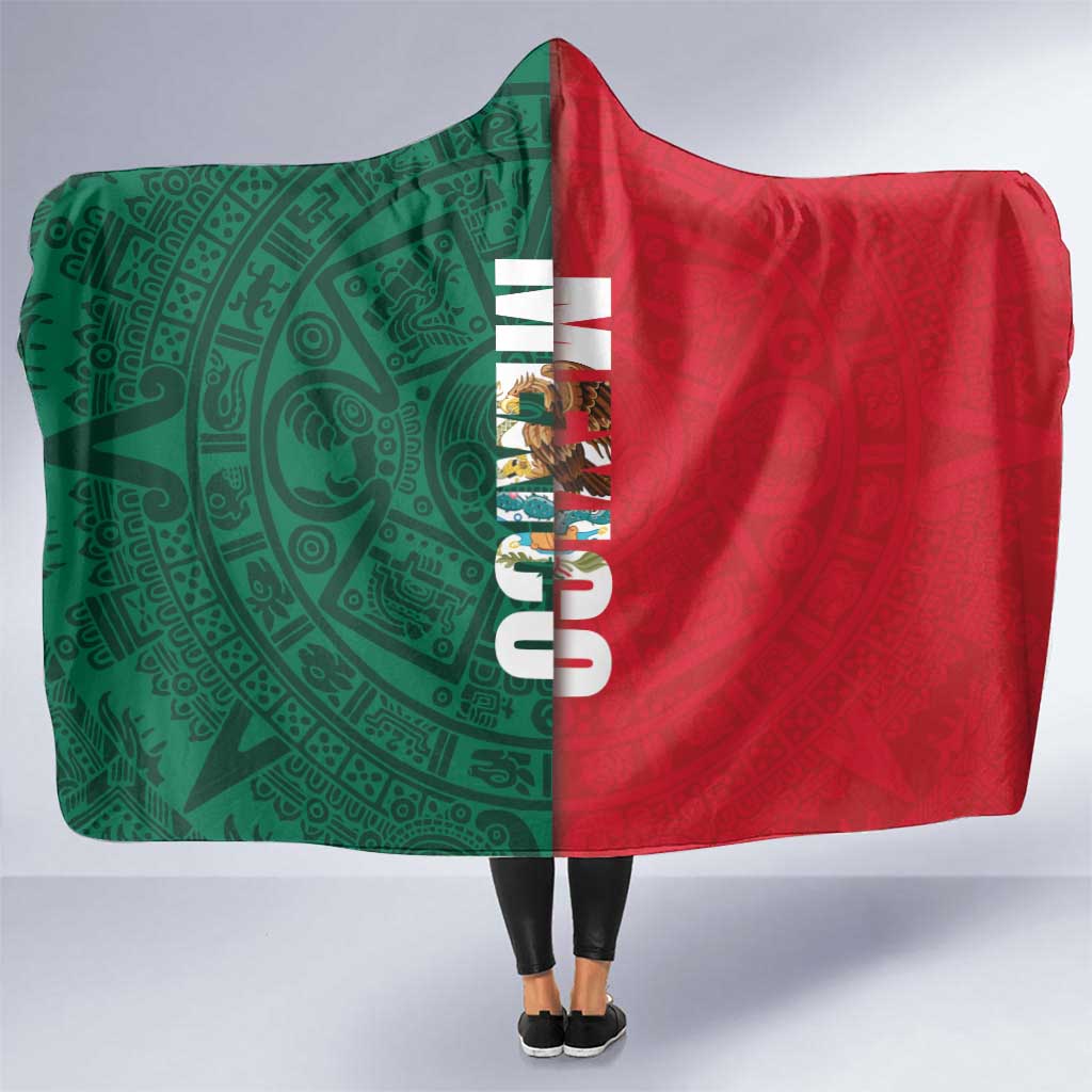 Mexico Flag Day Hooded Blanket Dia de la Bandera