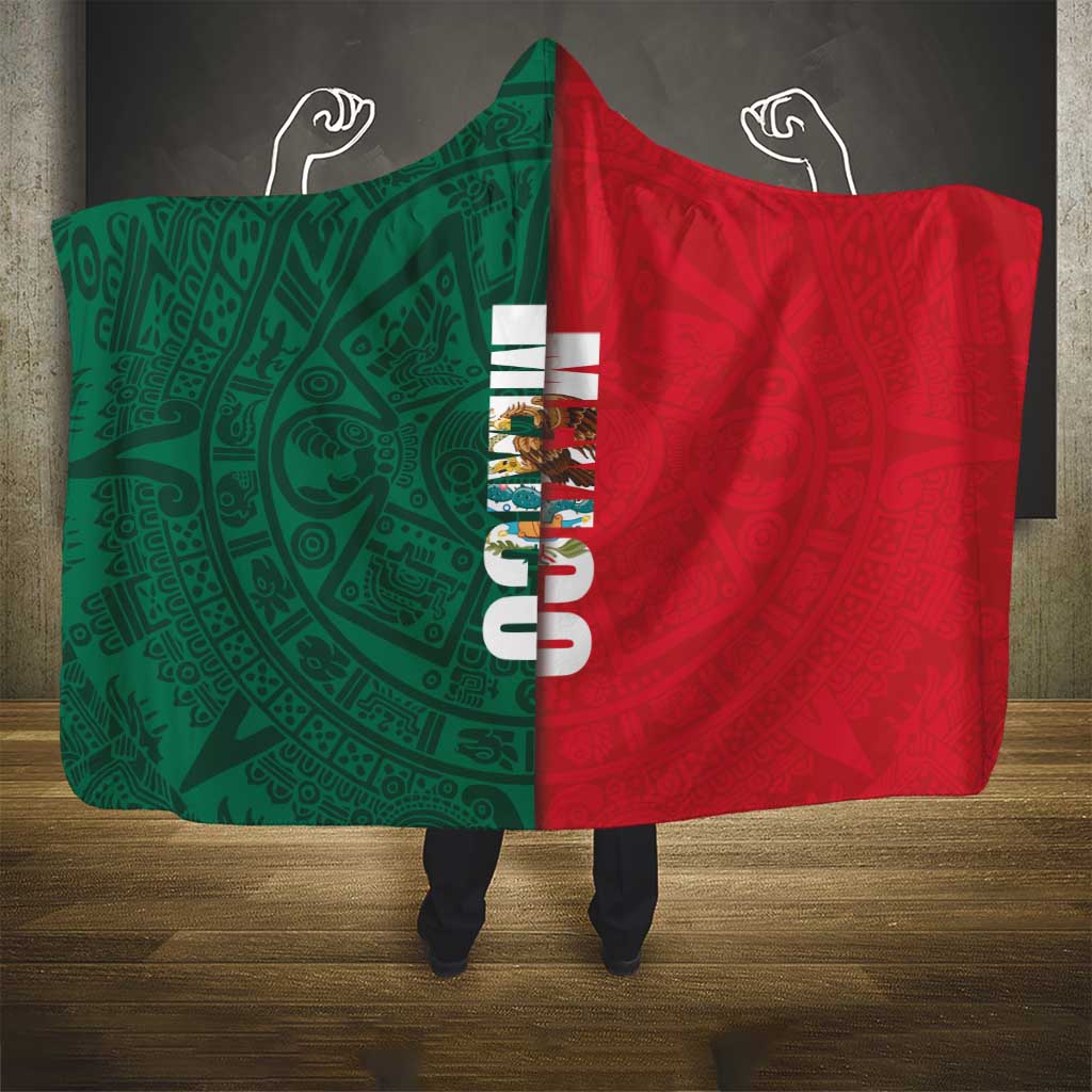 Mexico Flag Day Hooded Blanket Dia de la Bandera