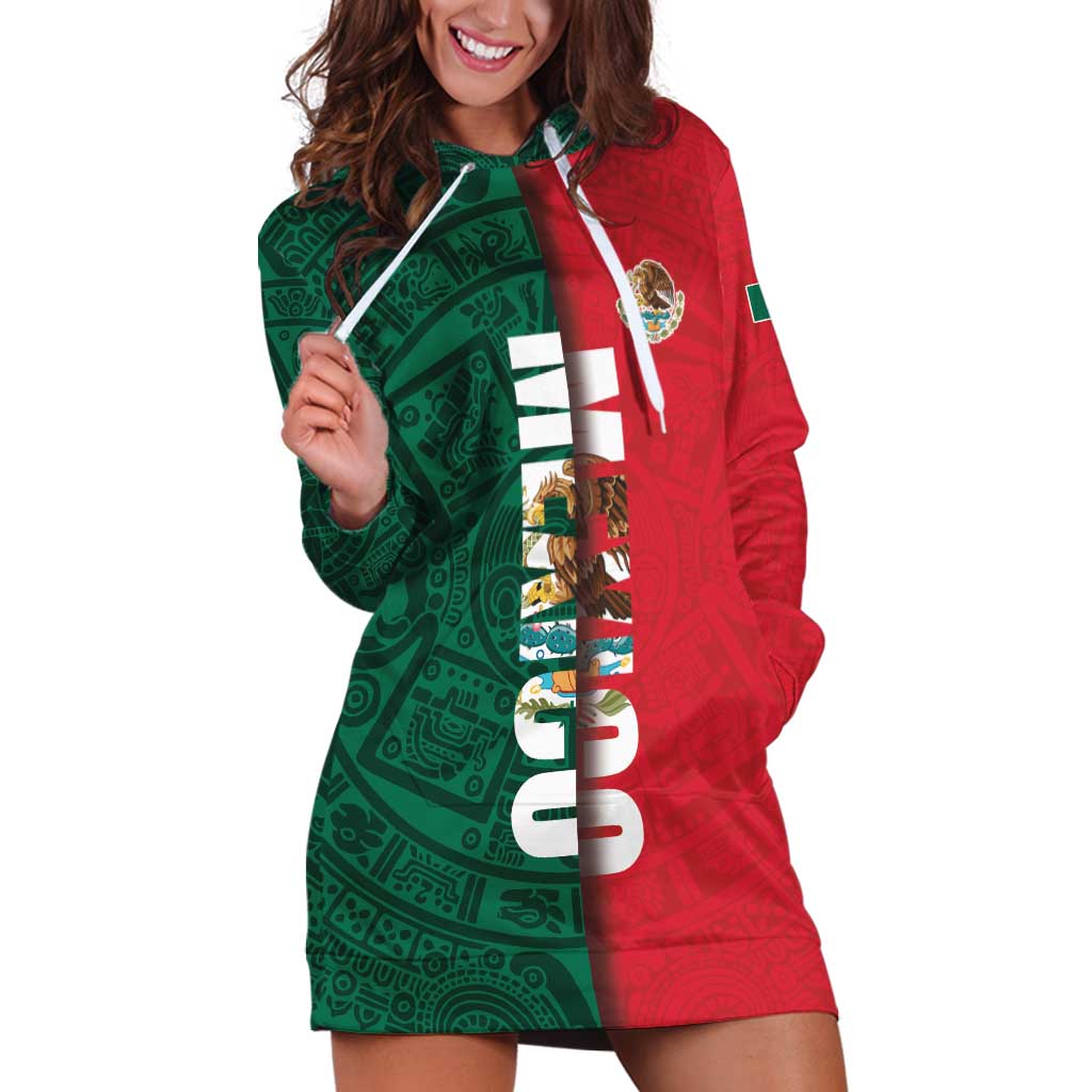 Mexico Flag Day Hoodie Dress Dia de la Bandera