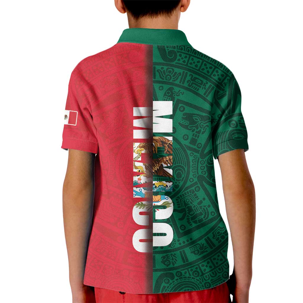Mexico Flag Day Kid Polo Shirt Dia de la Bandera