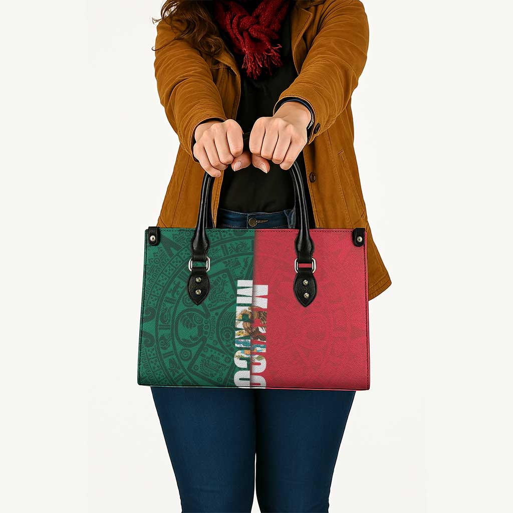 Mexico Flag Day Leather Bag Dia de la Bandera