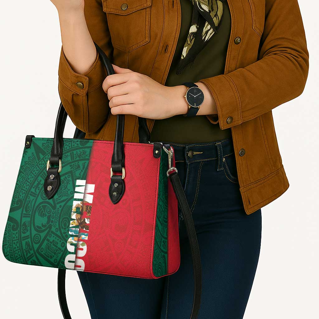 Mexico Flag Day Leather Bag Dia de la Bandera