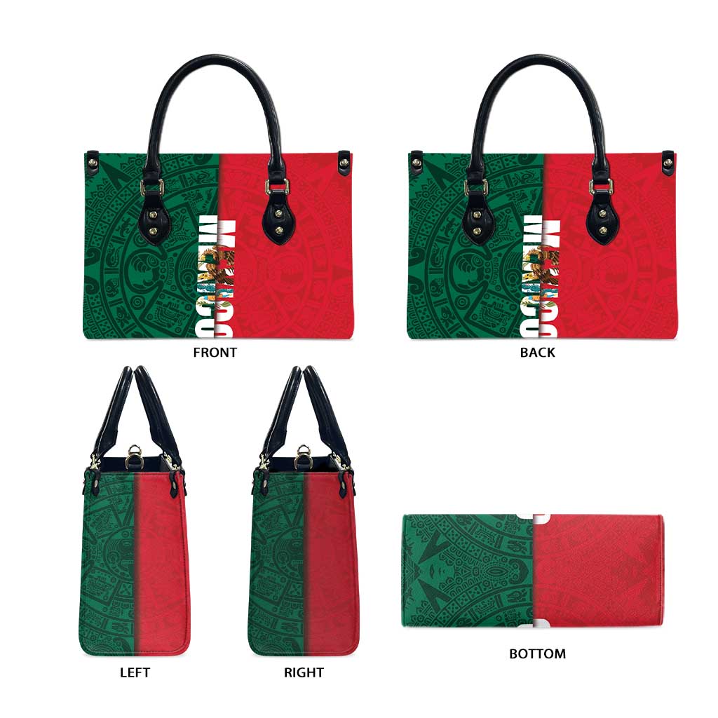 Mexico Flag Day Leather Bag Dia de la Bandera