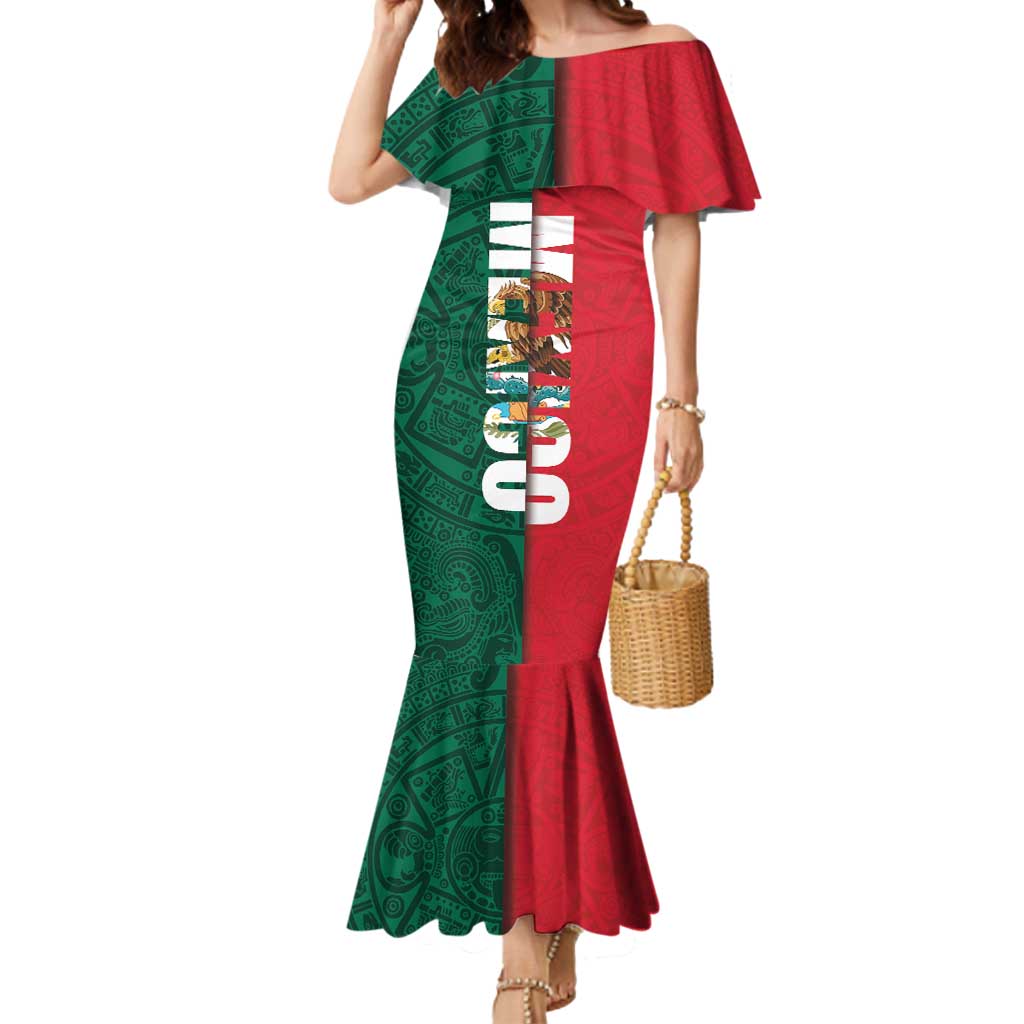 Mexico Flag Day Mermaid Dress Dia de la Bandera