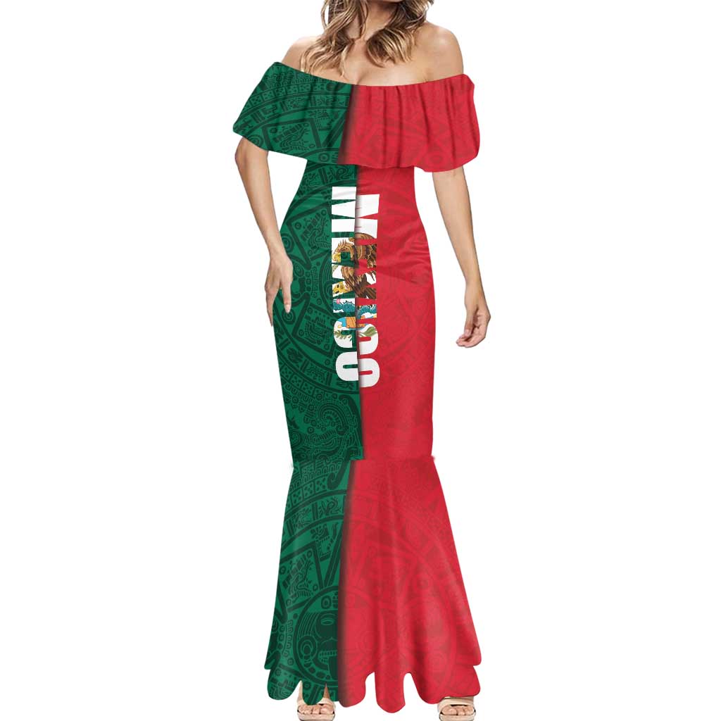Mexico Flag Day Mermaid Dress Dia de la Bandera