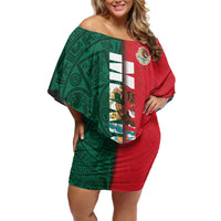 Mexico Flag Day Off Shoulder Short Dress Dia de la Bandera