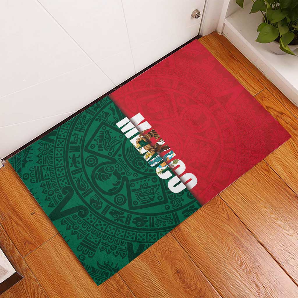 Mexico Flag Day Rubber Doormat Dia de la Bandera