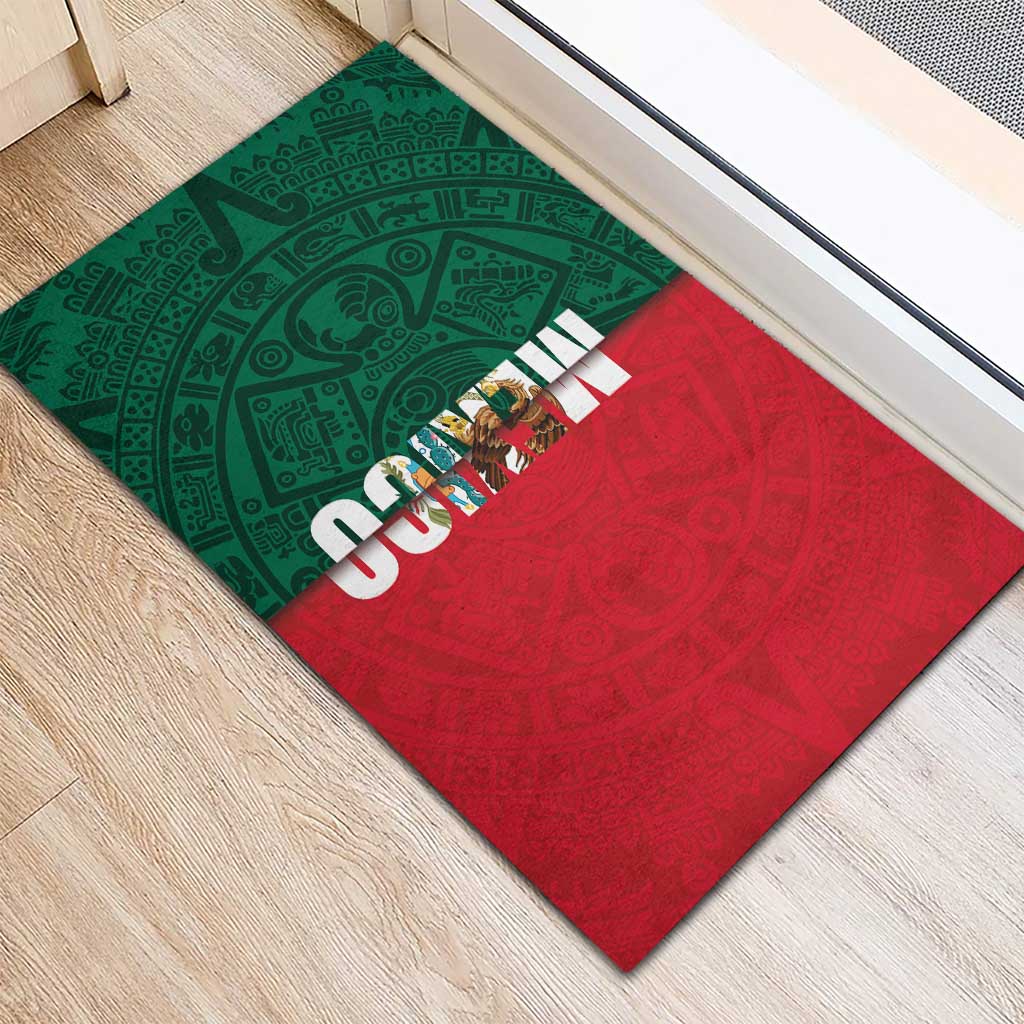 Mexico Flag Day Rubber Doormat Dia de la Bandera