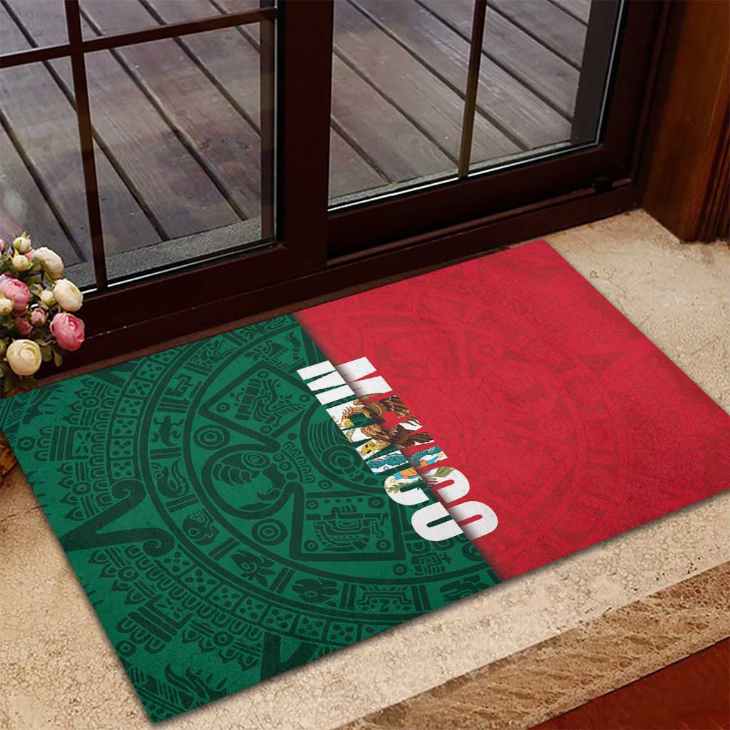 Mexico Flag Day Rubber Doormat Dia de la Bandera