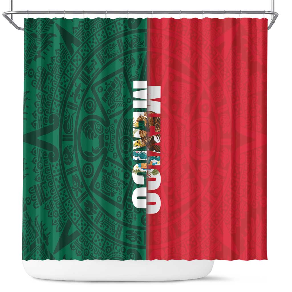 Mexico Flag Day Shower Curtain Dia de la Bandera