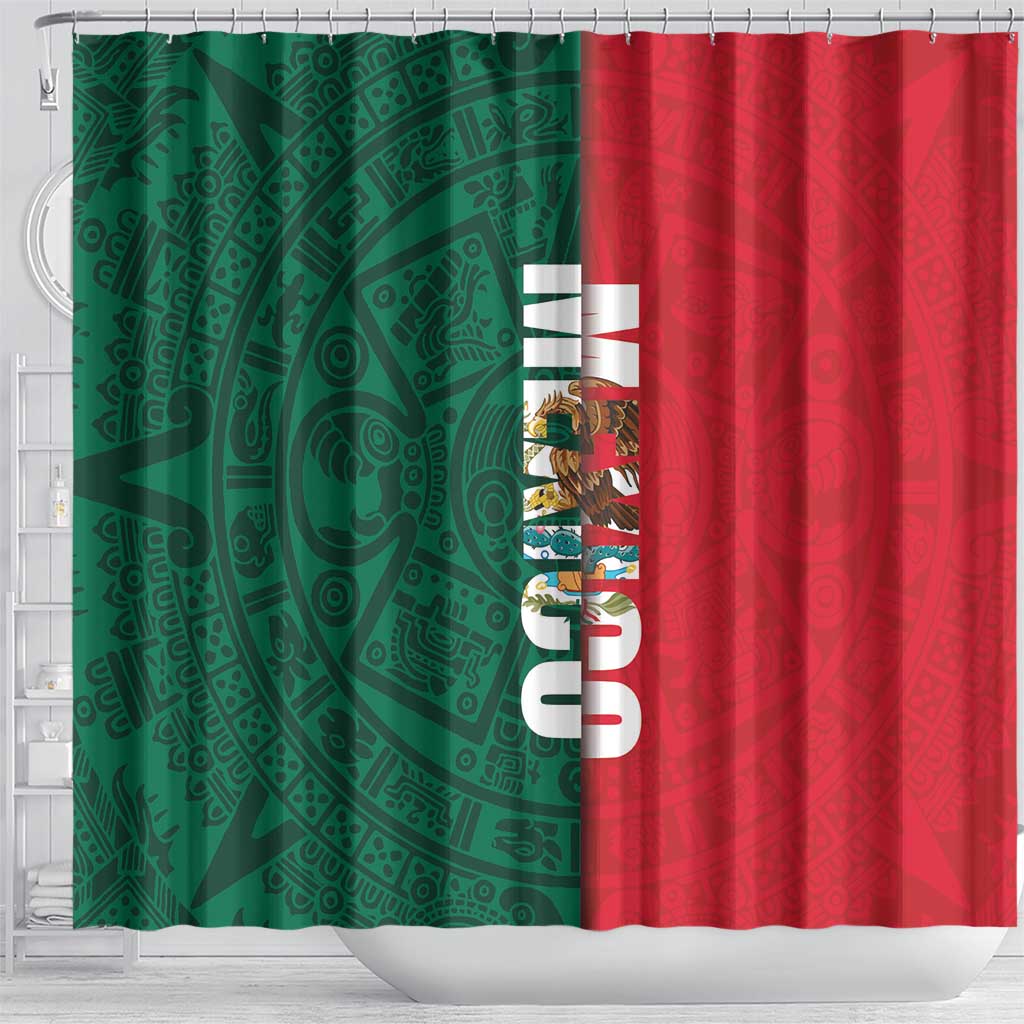 Mexico Flag Day Shower Curtain Dia de la Bandera