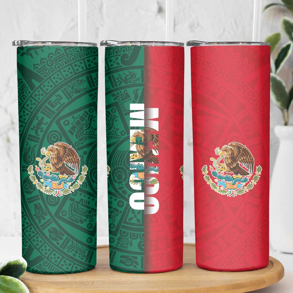 Mexico Flag Day Skinny Tumbler Dia de la Bandera