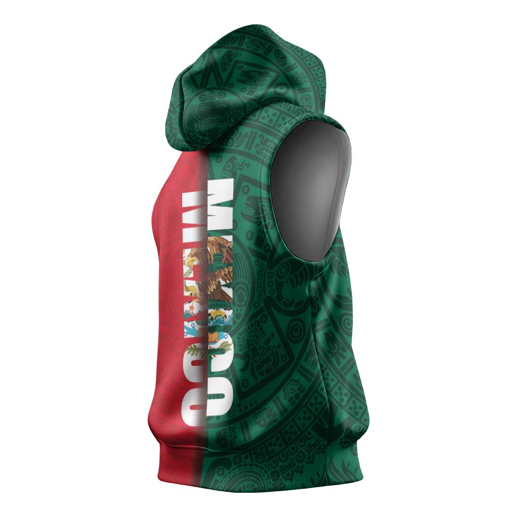 Mexico Flag Day Sleeveless Hoodie Dia de la Bandera