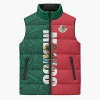 Mexico Flag Day Sleeveless Puffer Jacket Dia de la Bandera