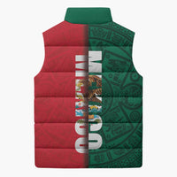 Mexico Flag Day Sleeveless Puffer Jacket Dia de la Bandera