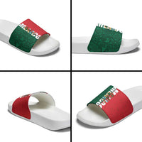 Mexico Flag Day Slide Sandals Dia de la Bandera