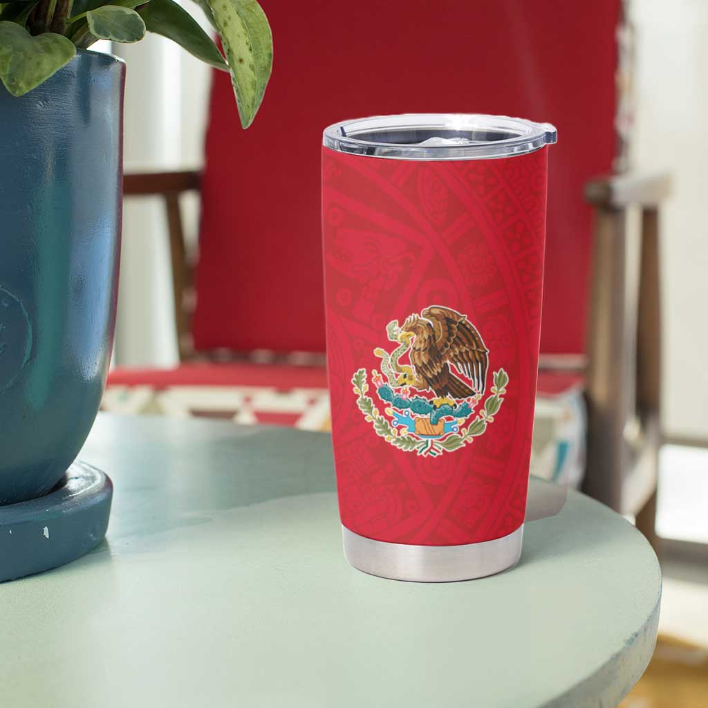 Mexico Flag Day Tumbler Cup Dia de la Bandera