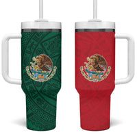 Mexico Flag Day Tumbler With Handle Dia de la Bandera