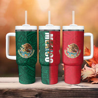 Mexico Flag Day Tumbler With Handle Dia de la Bandera