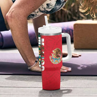 Mexico Flag Day Tumbler With Handle Dia de la Bandera