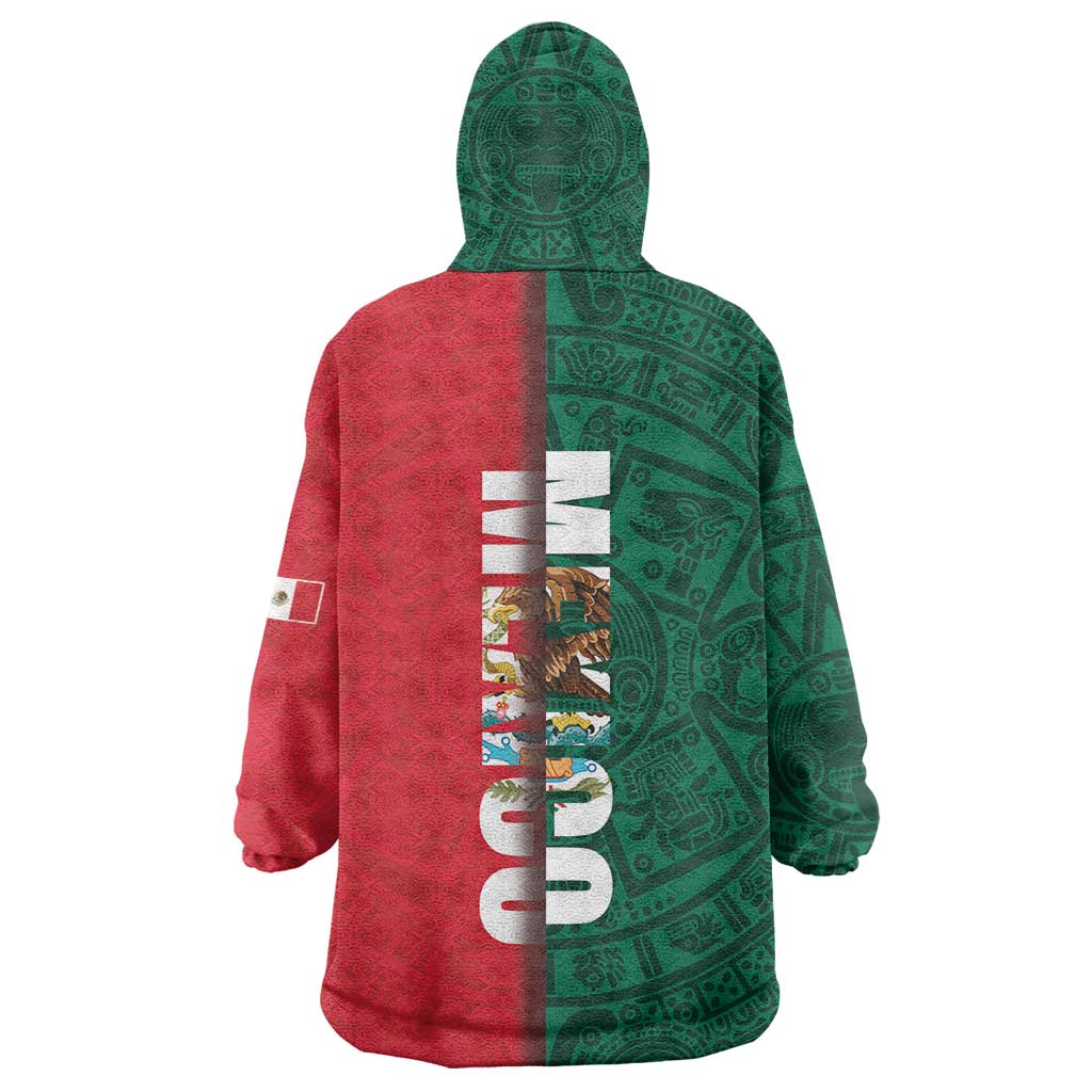 Mexico Flag Day Wearable Blanket Hoodie Dia de la Bandera