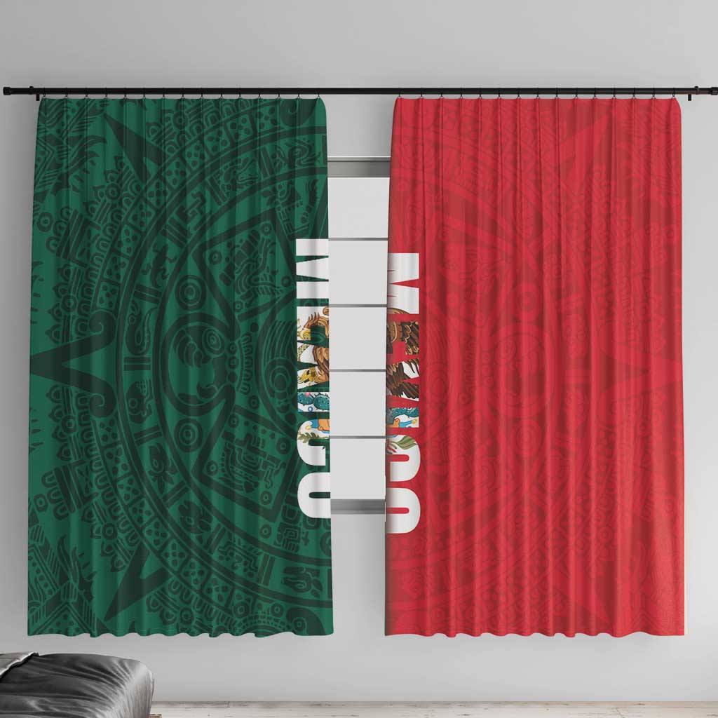 Mexico Flag Day Window Curtain Dia de la Bandera