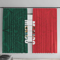 Mexico Flag Day Window Curtain Dia de la Bandera