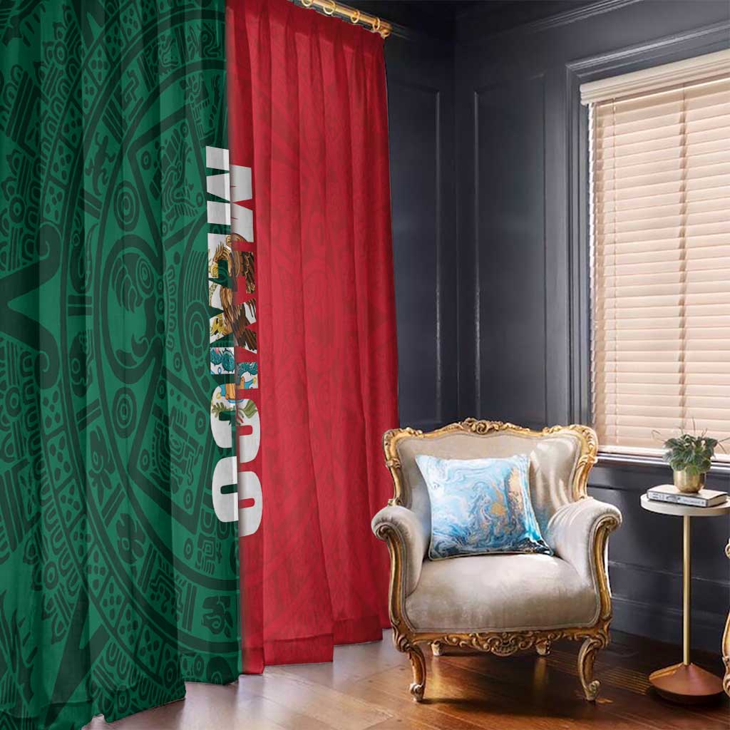 Mexico Flag Day Window Curtain Dia de la Bandera