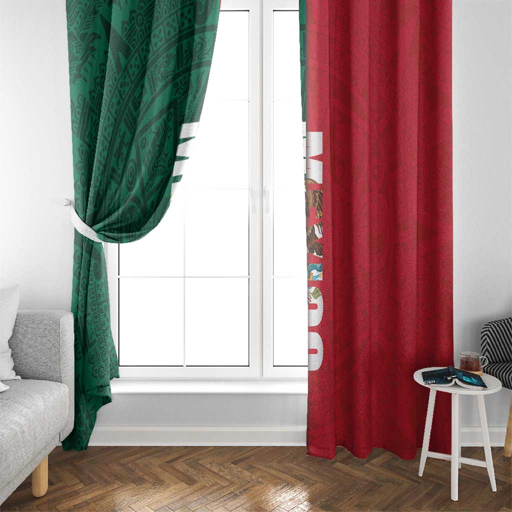 Mexico Flag Day Window Curtain Dia de la Bandera