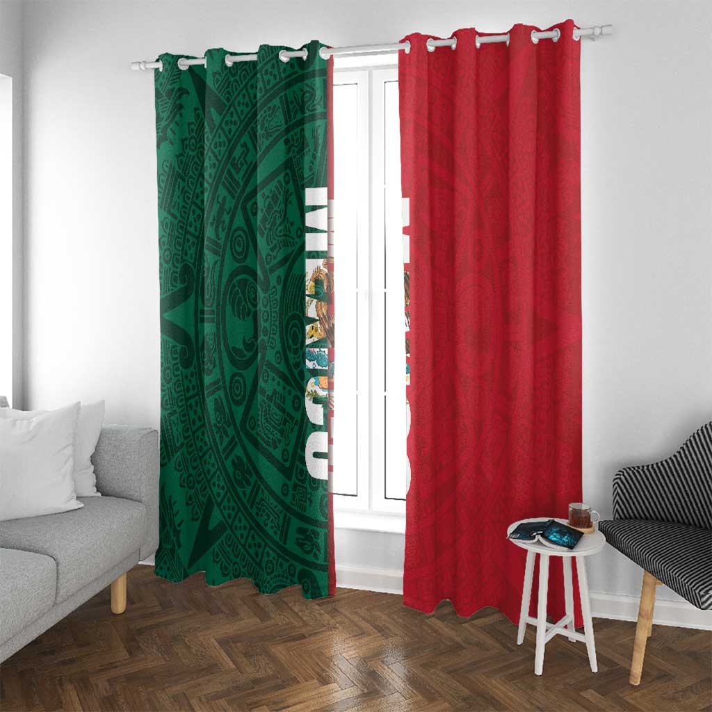 Mexico Flag Day Window Curtain Dia de la Bandera