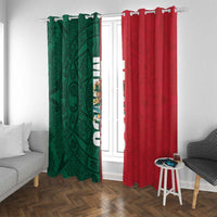Mexico Flag Day Window Curtain Dia de la Bandera