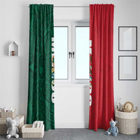 Mexico Flag Day Window Curtain Dia de la Bandera
