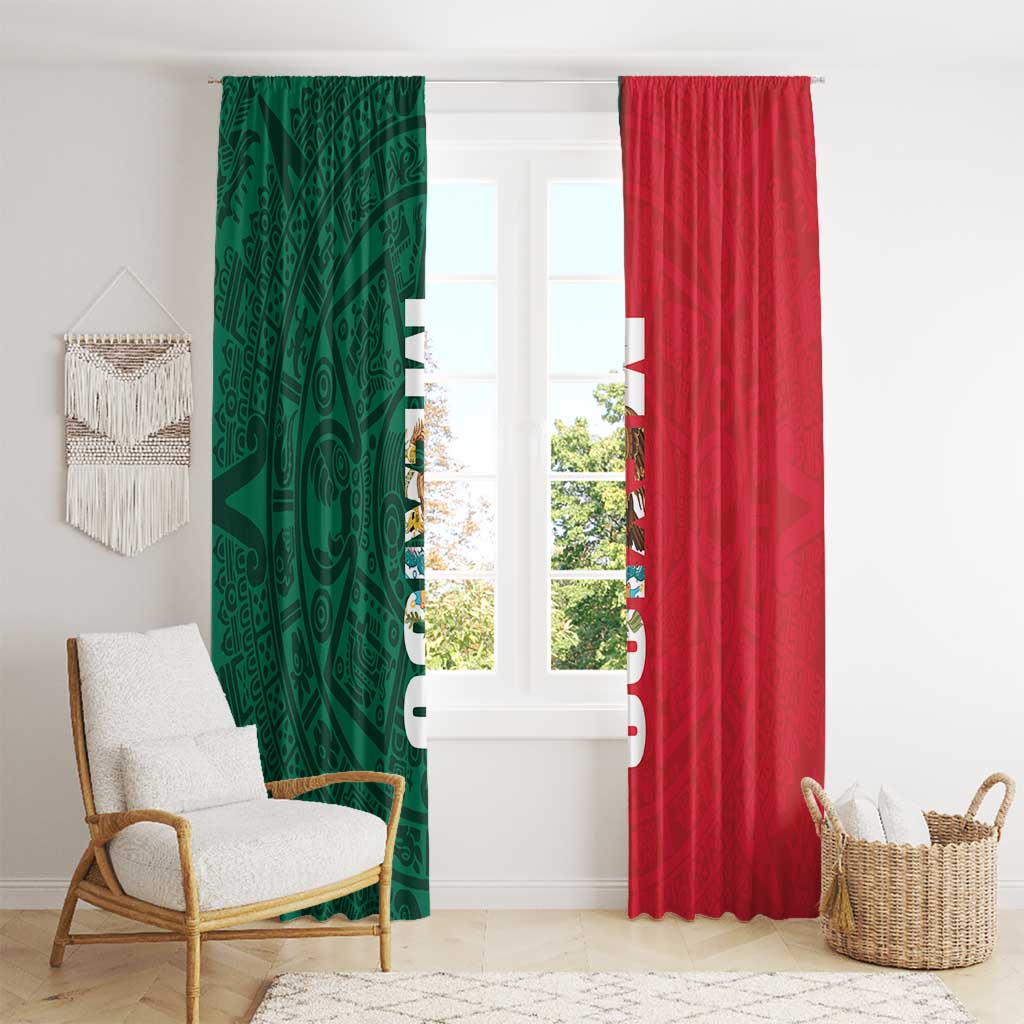 Mexico Flag Day Window Curtain Dia de la Bandera
