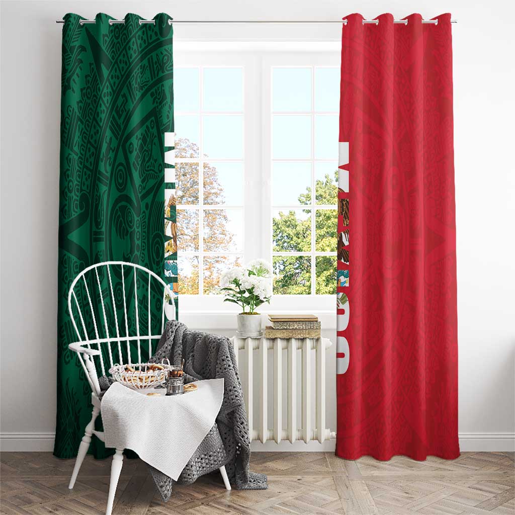 Mexico Flag Day Window Curtain Dia de la Bandera