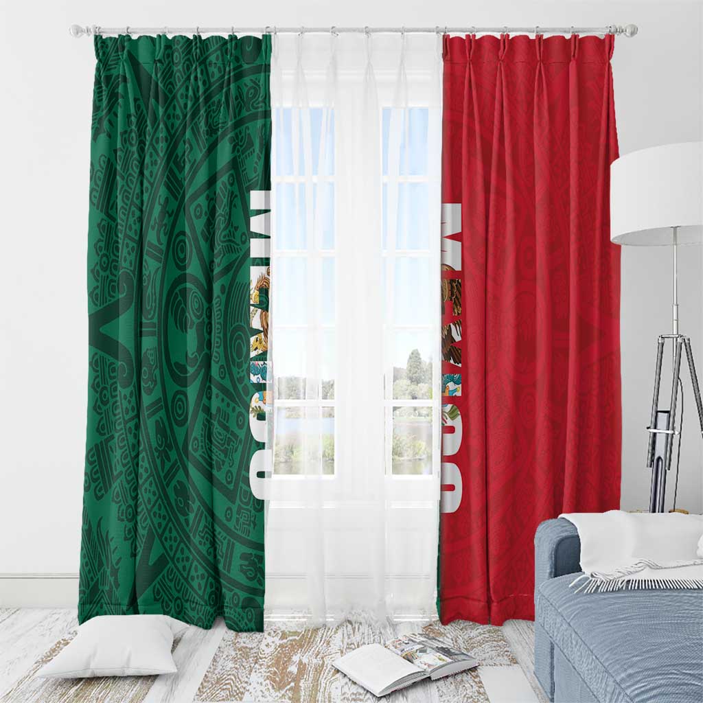 Mexico Flag Day Window Curtain Dia de la Bandera
